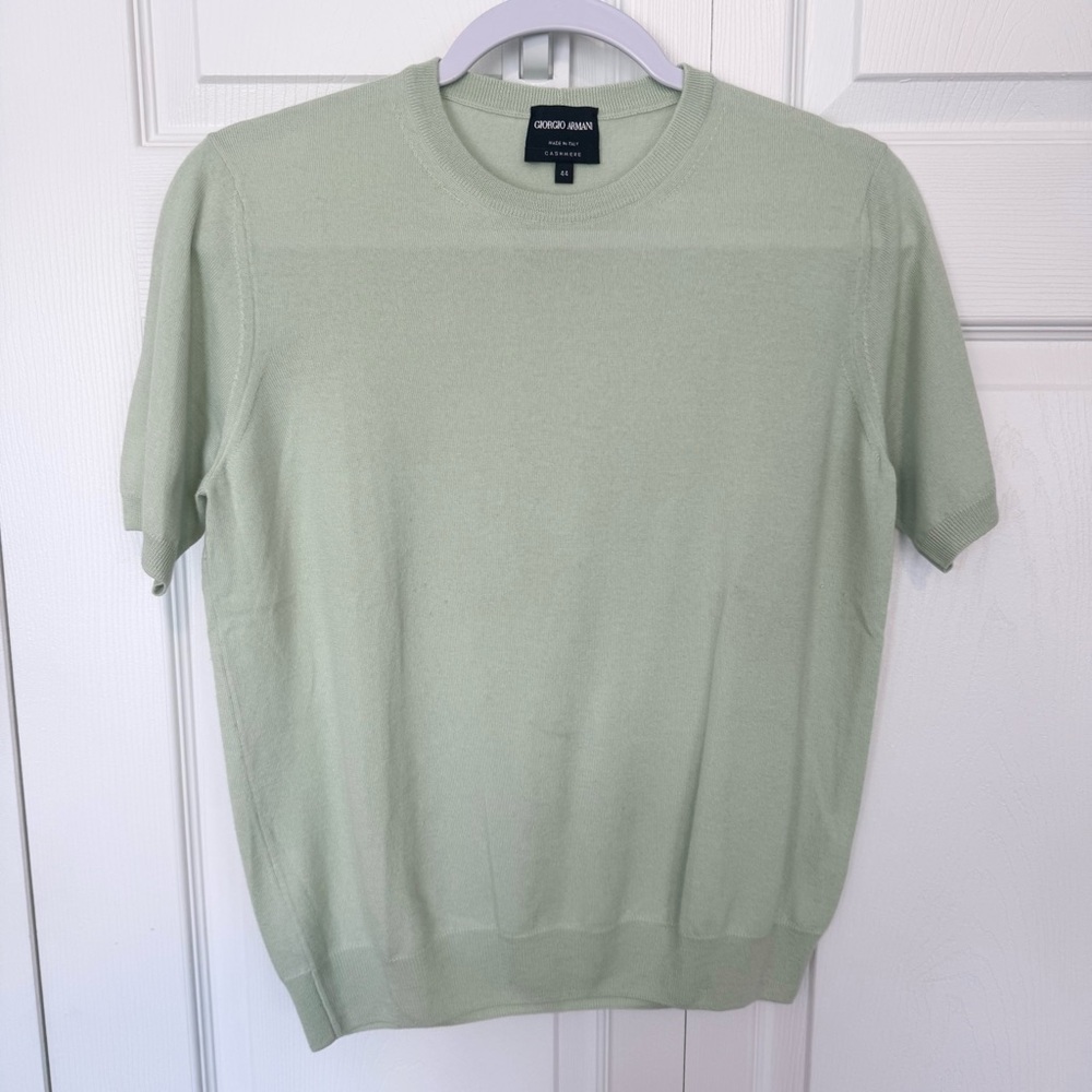 Giorgio Armani Women’s Cashmere Sweater Tee Sz 44